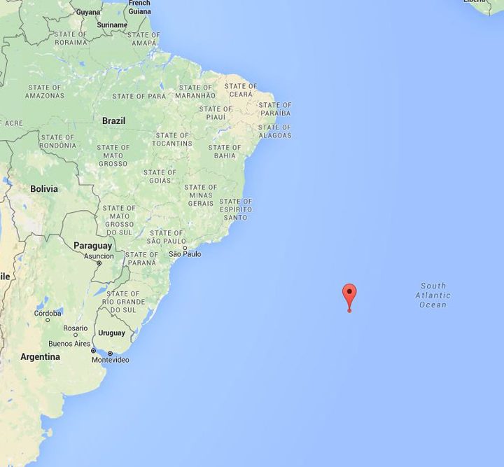 An approximate location of where the meteor exploded