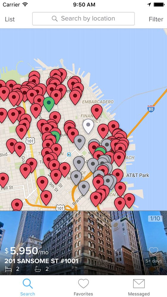 rental site zumper acquires padmapper ios map preview