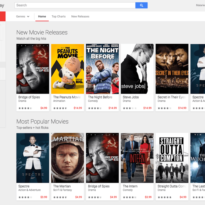Google Play movies