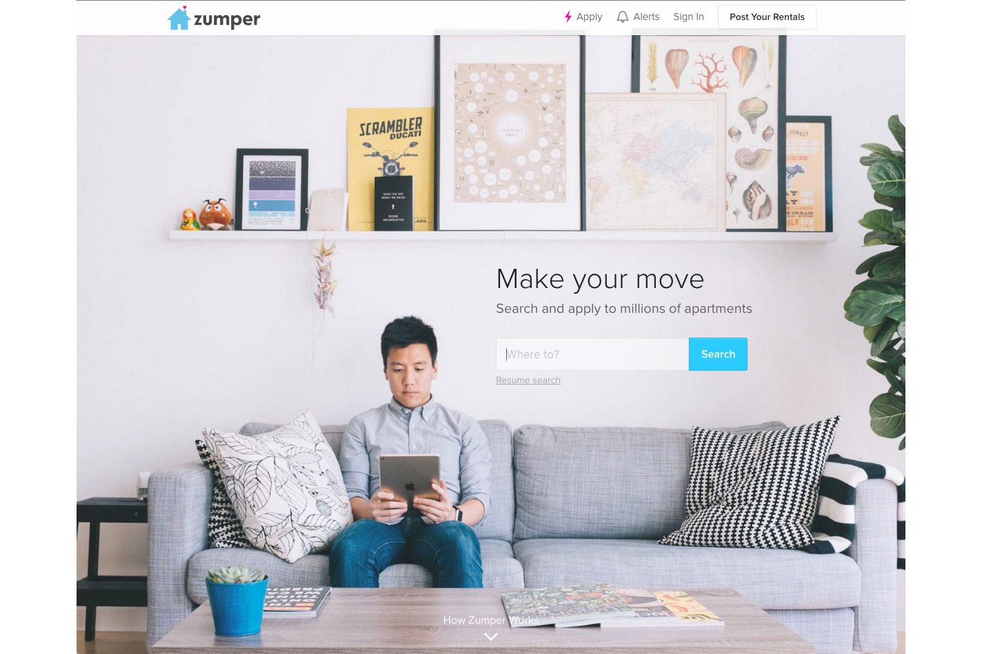 rental site zumper acquires padmapper web home