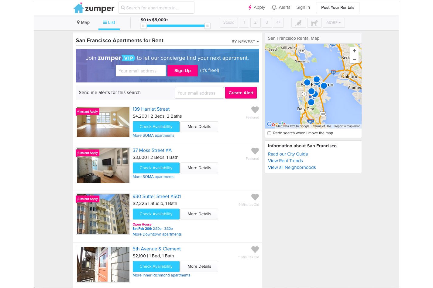 rental site zumper acquires padmapper web list