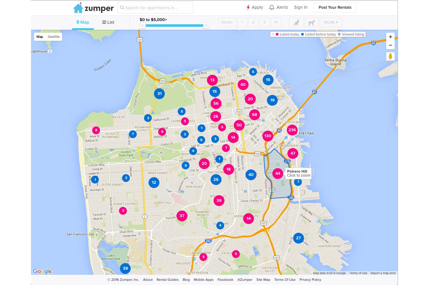 rental site zumper acquires padmapper web map1