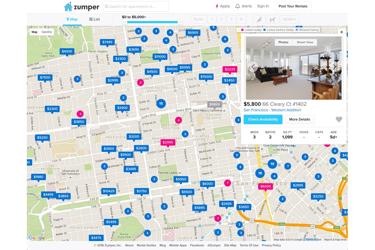 rental site zumper acquires padmapper web map2