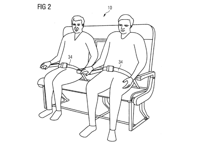 airbus - bench seat patent 1