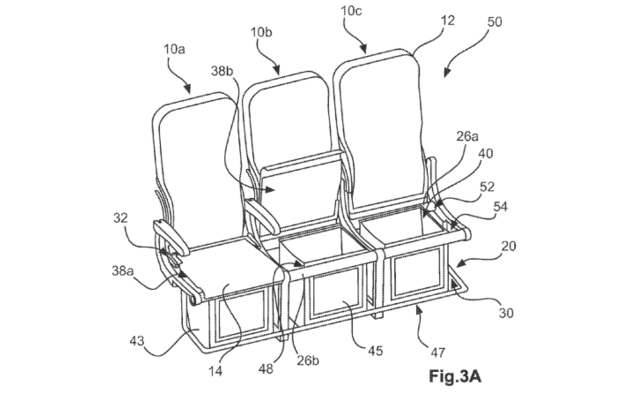 airbus - ubder-seat storage patent