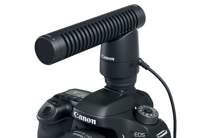 Canon EOS 80D with DM-E1 Directional Stereo Microphone.