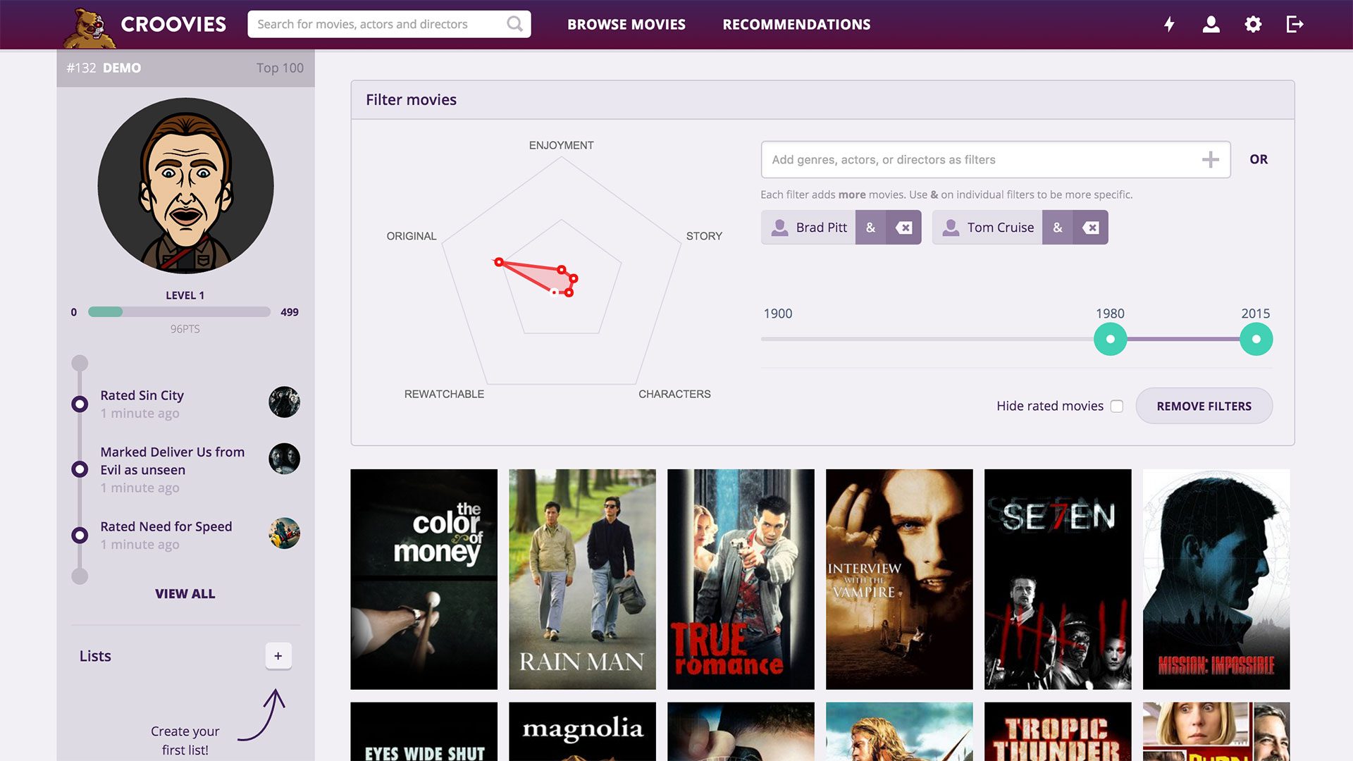 croovies movie ratings and recommendations screenshot 4
