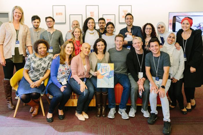 Attendees at Facebook's Friends Day event to mark its 12th anniversary