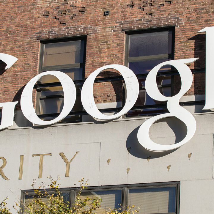 Google headquarters logo.