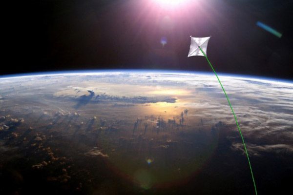 Artist rendition of laser propulsion