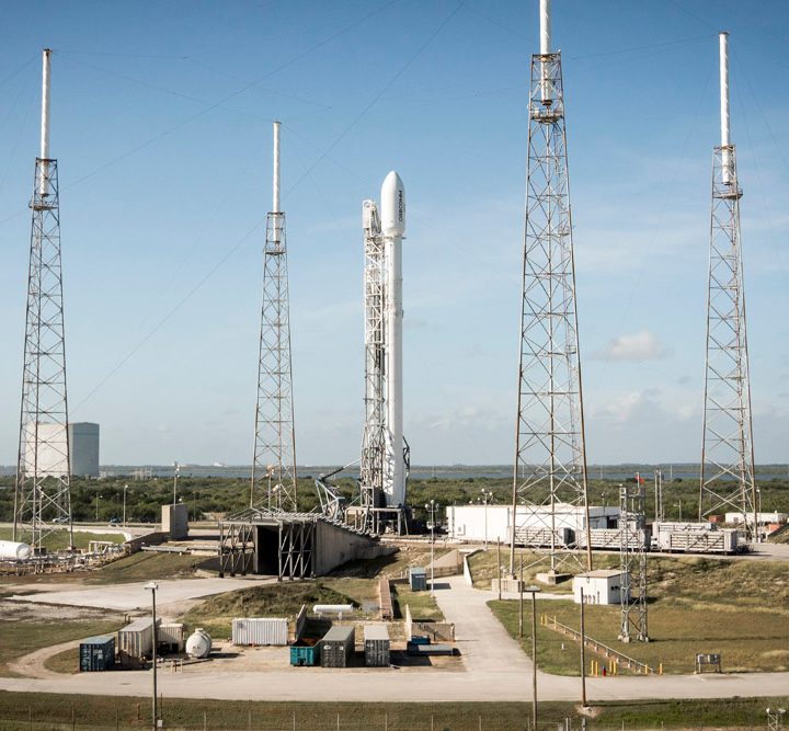The Falcon 9 prior to the December launch
