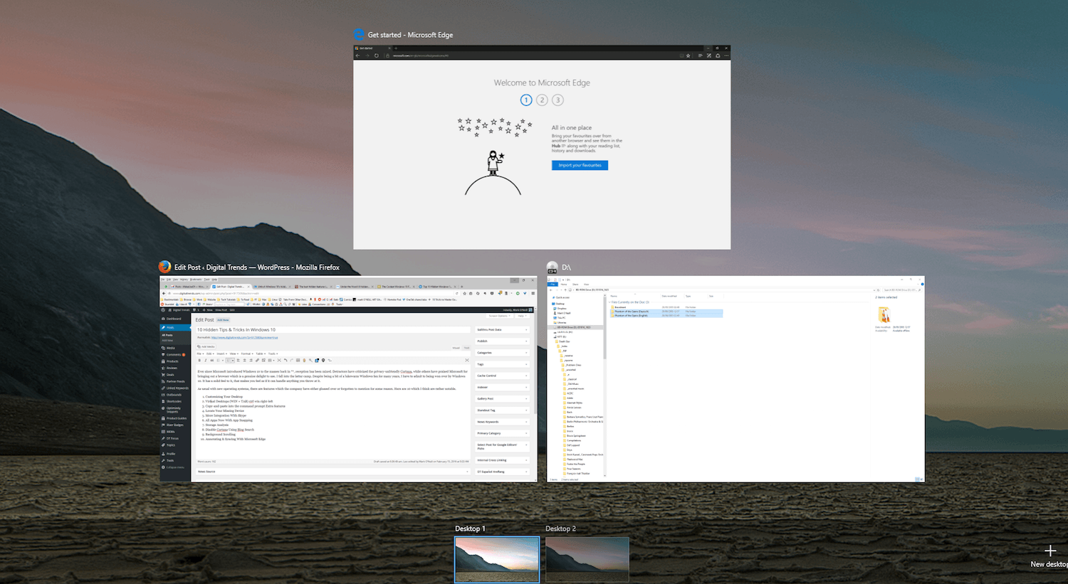 windows 10 virtual desktop