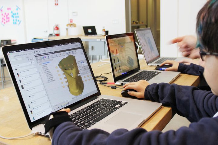 The kids used Autodesk software like TinkerCAD and Fusion 360 to bring their ideas to life