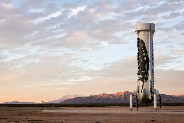 The New Shepard after a successful landing