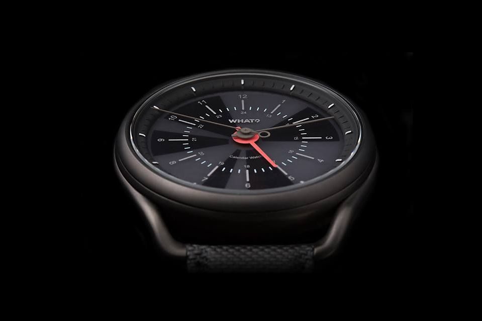 calendar watch smart black on