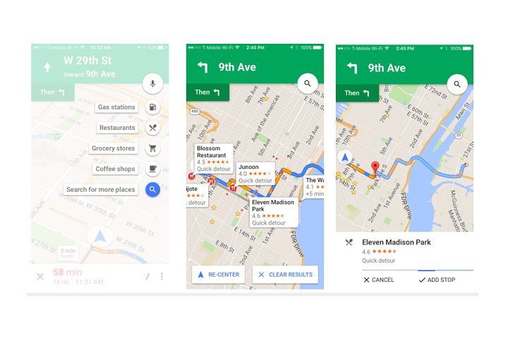 Google Maps Detour iOS