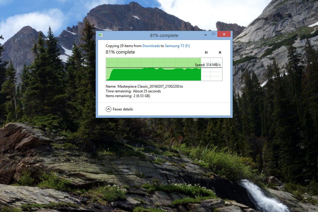 Samsung Transfer Progress