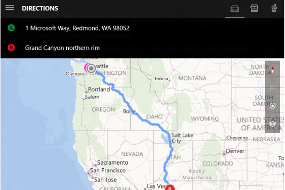 Windows Maps App