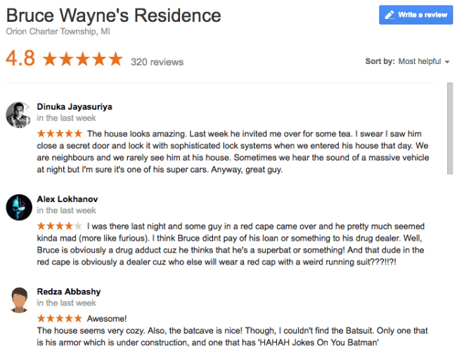bruce-wayne-google-maps-reviews