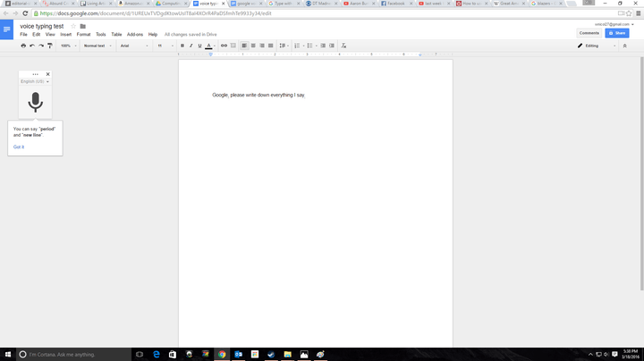 dictating text part 2