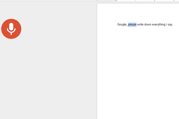 italicize google dictation