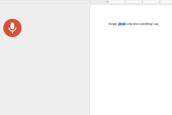 selecting text google docs voice final