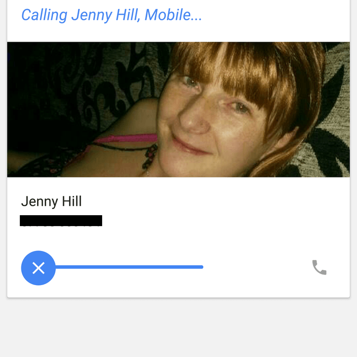 Google Now call