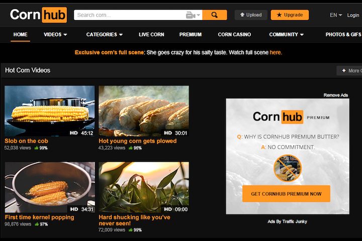 Cornhub Page