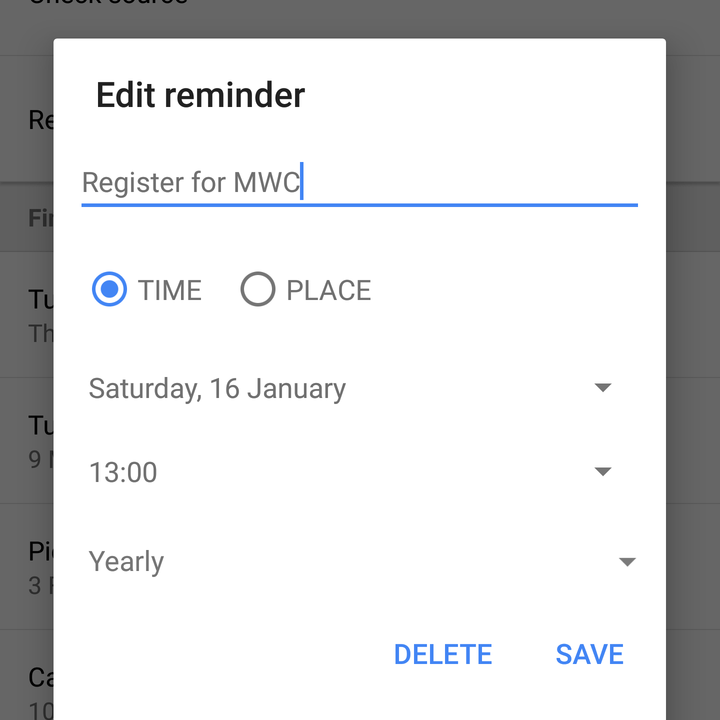 Reminder