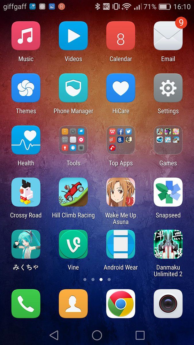 Huawei P9 Screenshots