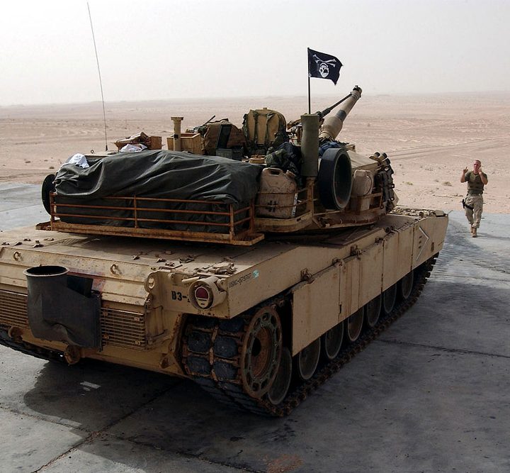 An M1A1 Abrams tank