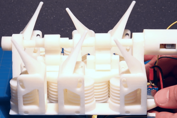 The underbelly of MIT's 3D-printed, hyrdaulic robot