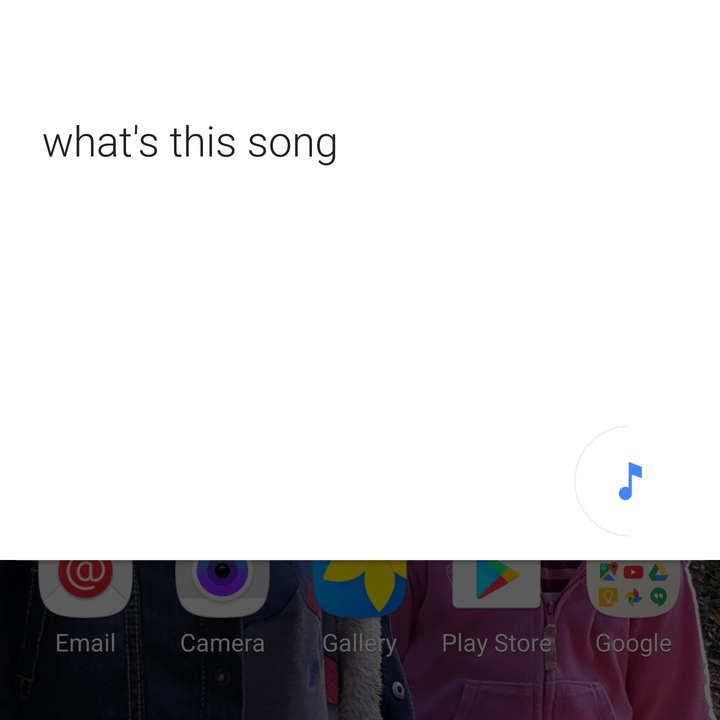 Google Now song