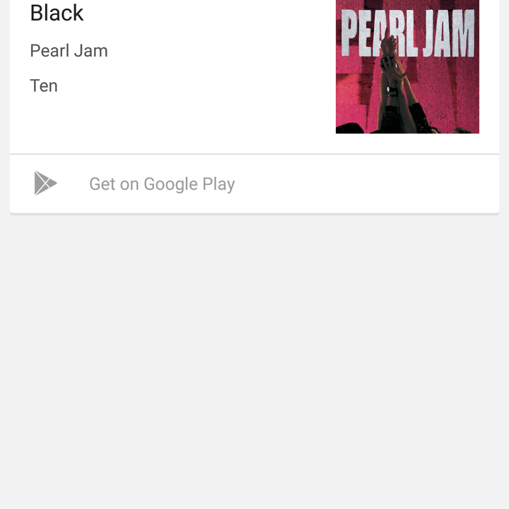 Google Now song