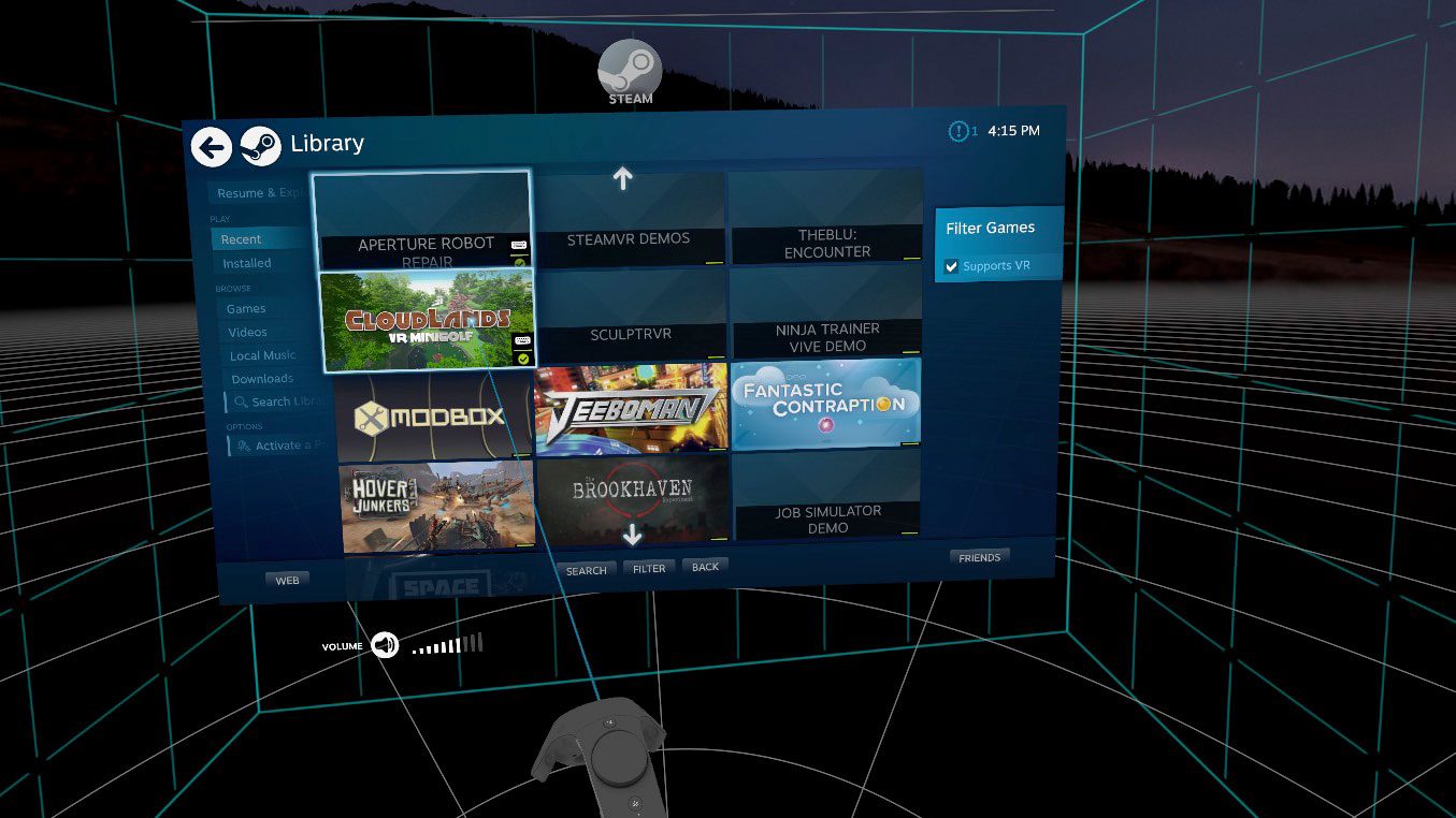 oculus home and steam vr store 4