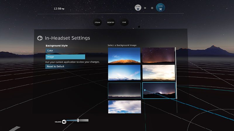 oculus home and steam vr store
