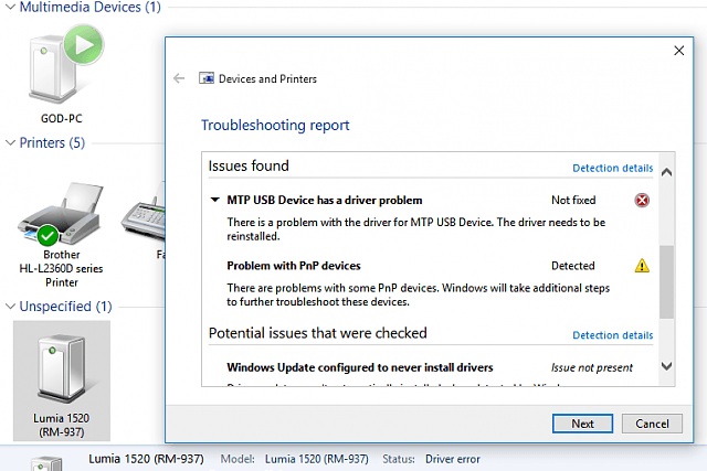 Troubleshooting Report