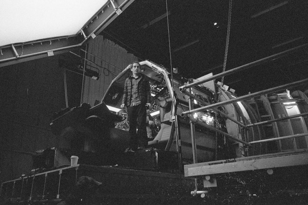 A photo from the Star Wars: Episode VIII set posted by director Rian Johnson on March 10