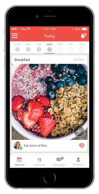 Rise, One Medical's nutrition coaching app, lets people get personalized nutrition advice on the go. (PRNewsFoto/One Medical Group)