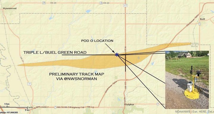 CSWR tornado track