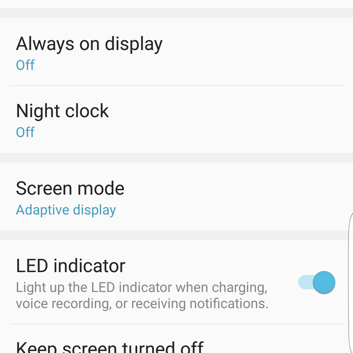 galaxy s7 edge tips and tricks display settings