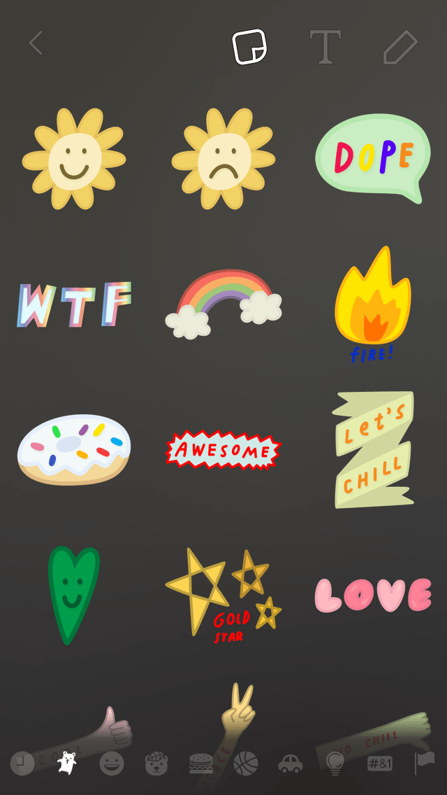 snapchat update add stickers to snaps 2