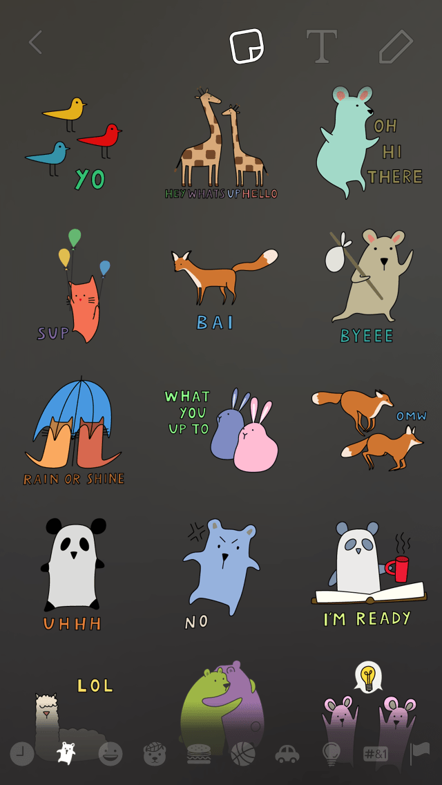 snapchat update add stickers to snaps