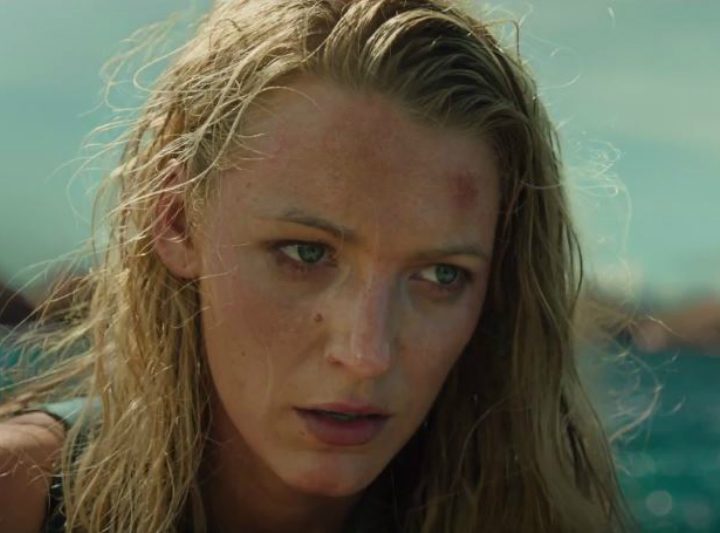 Blake Lively stares aimlessly in The Shallows.