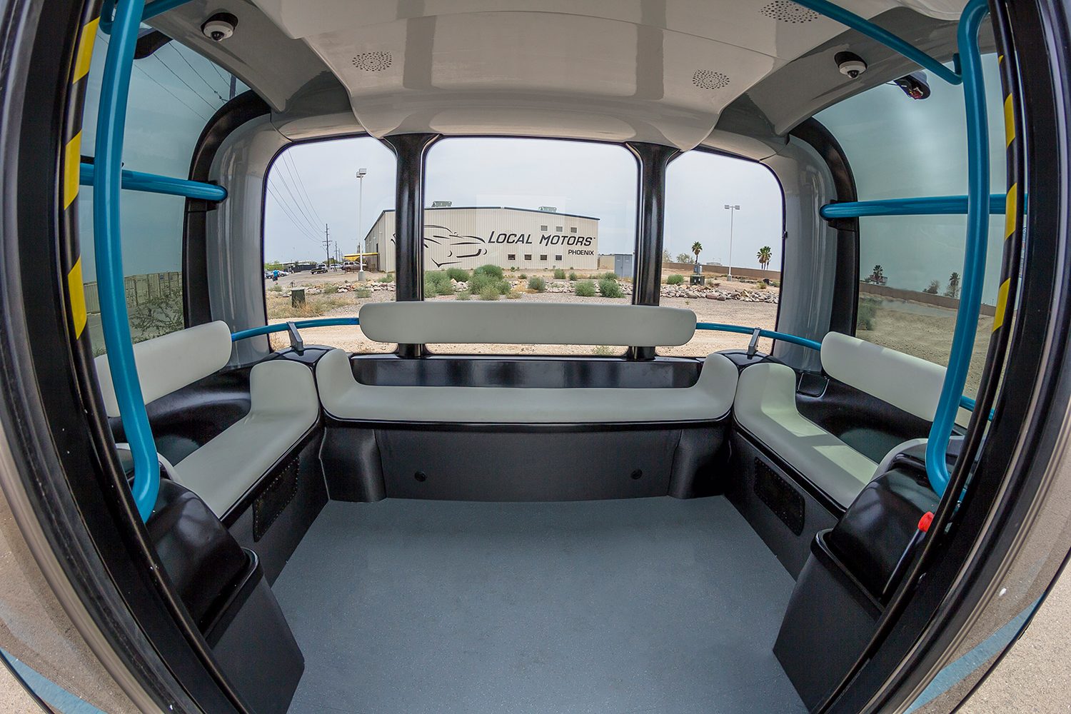 local motors olli driverless bus interior