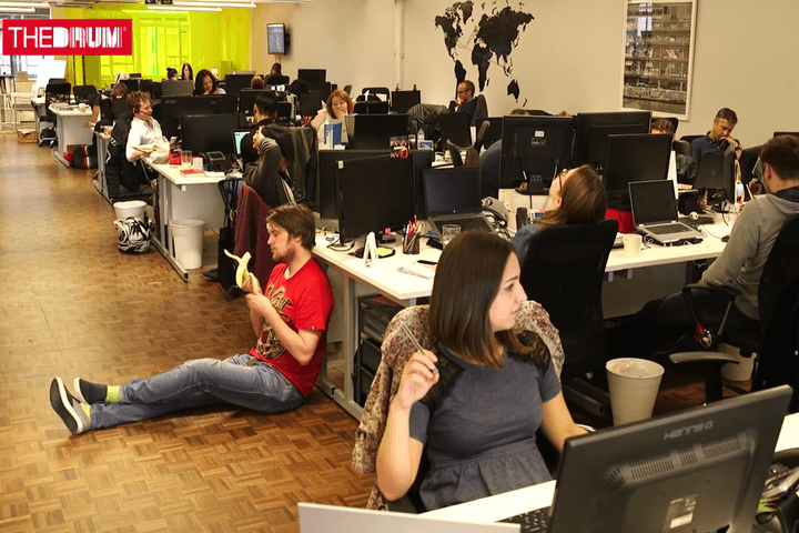 The Drum newsroom while Watson edited its magazine