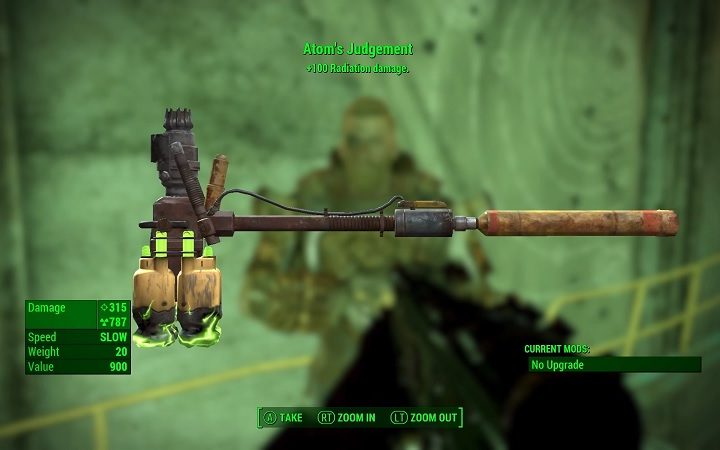 Atom's Judgement weapon from Fallout 4.