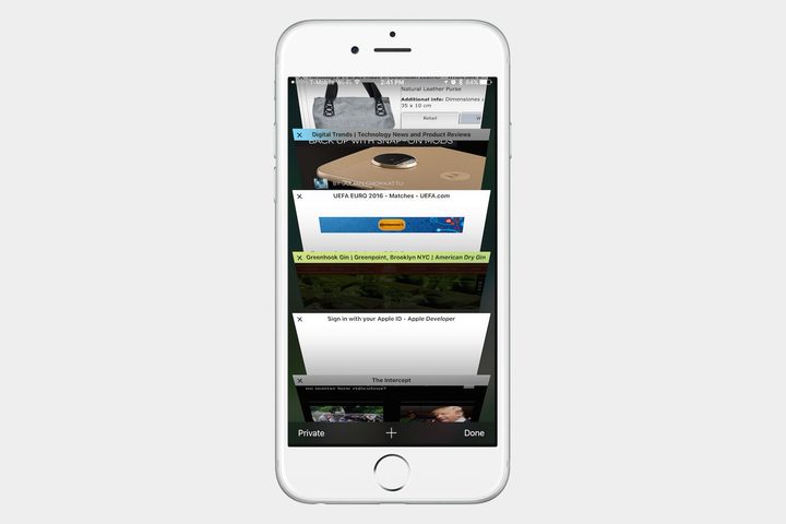 iOS 10 safari