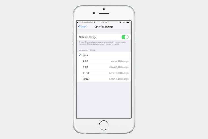 iOS 10 storage