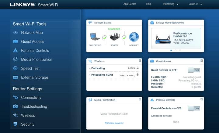 linksys-backend-screenshot